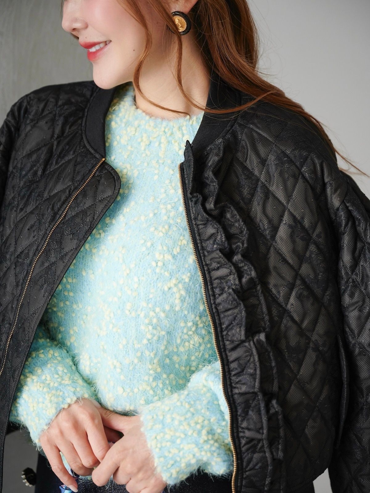 レースフリルブルゾン | ALL ITEM | OBLI