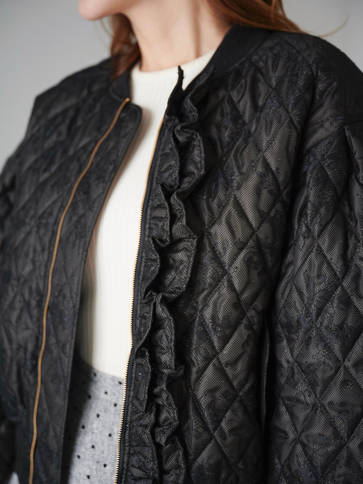 レースフリルブルゾン | ALL ITEM | OBLI