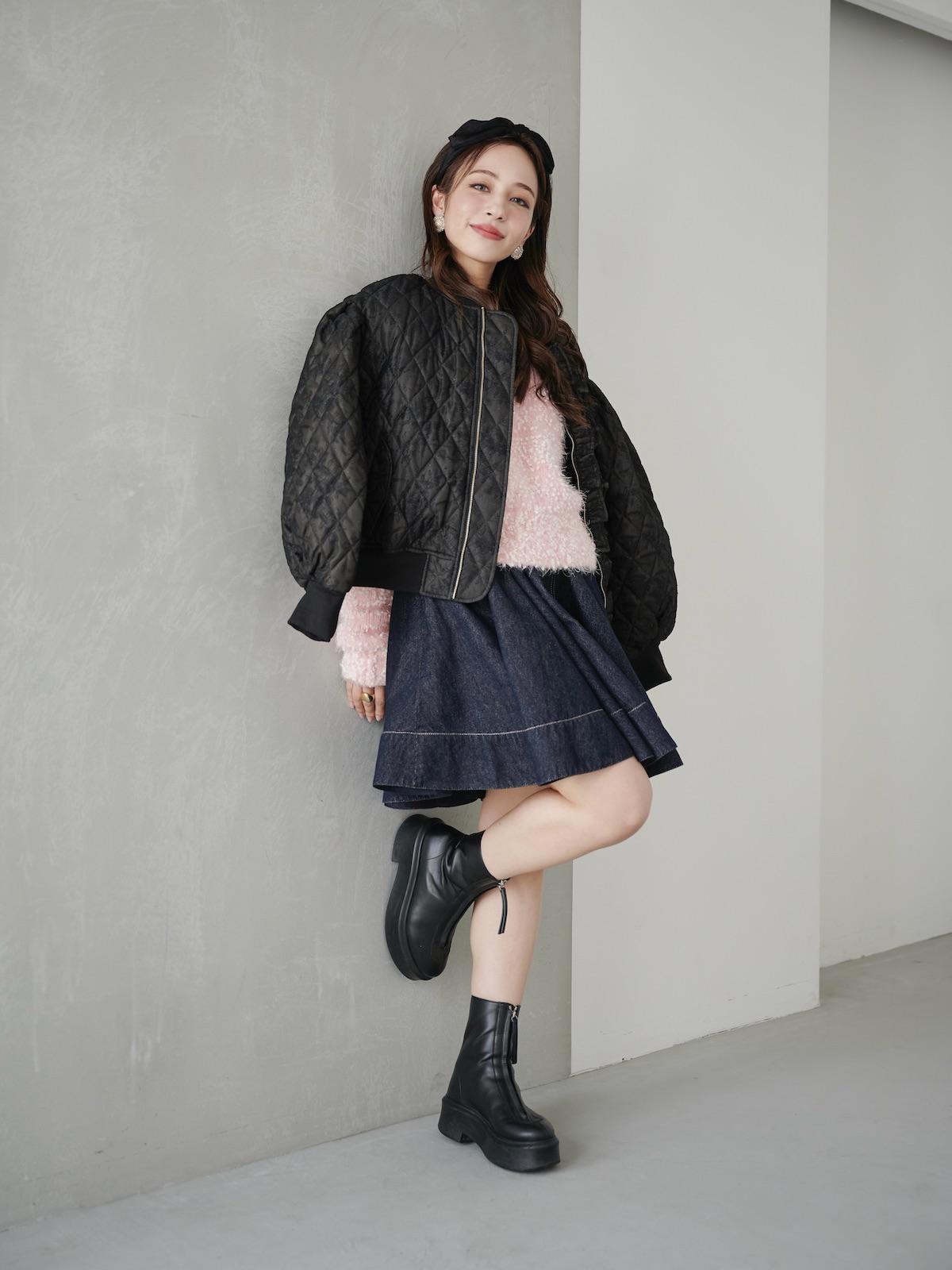 レースフリルブルゾン