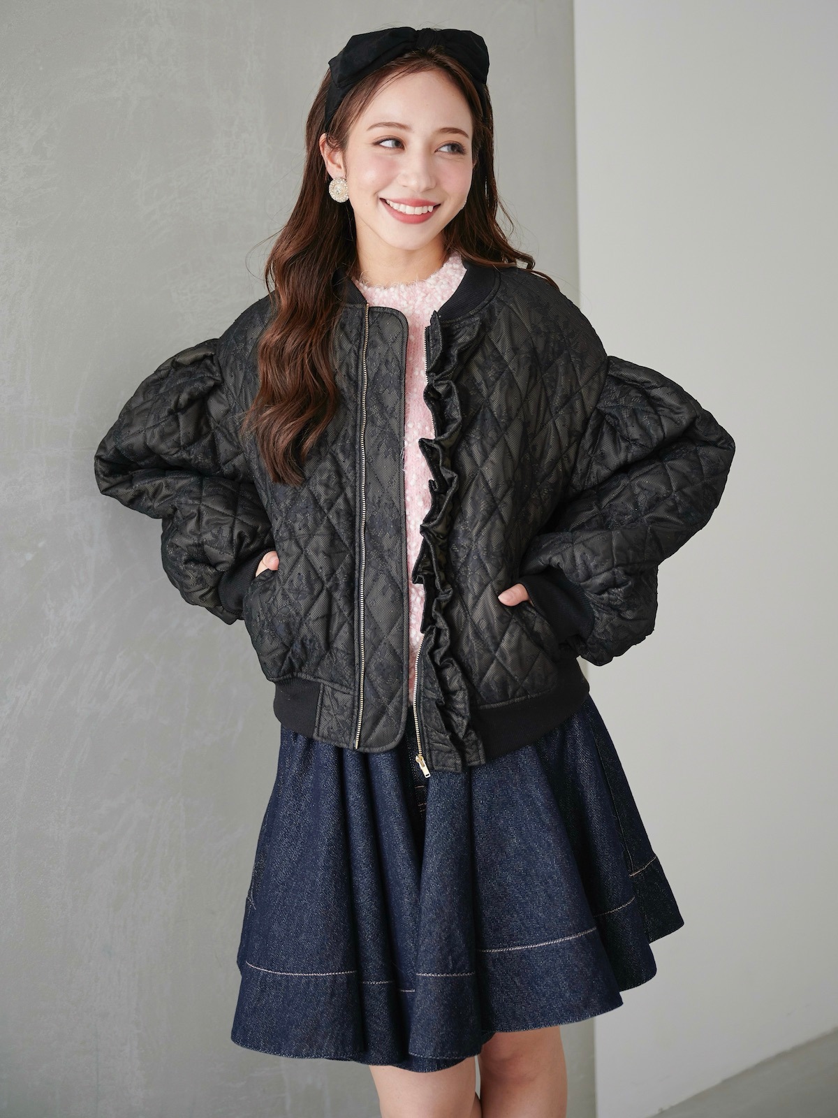 レースフリルブルゾン | ALL ITEM | OBLI