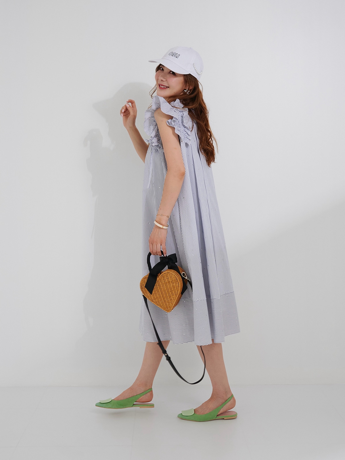 ストライプスタッズワンピース【残り3点】 | DRESS | OBLI