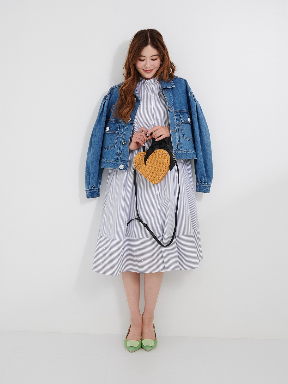 ストライプスタッズワンピース【残り3点】 | DRESS | OBLI