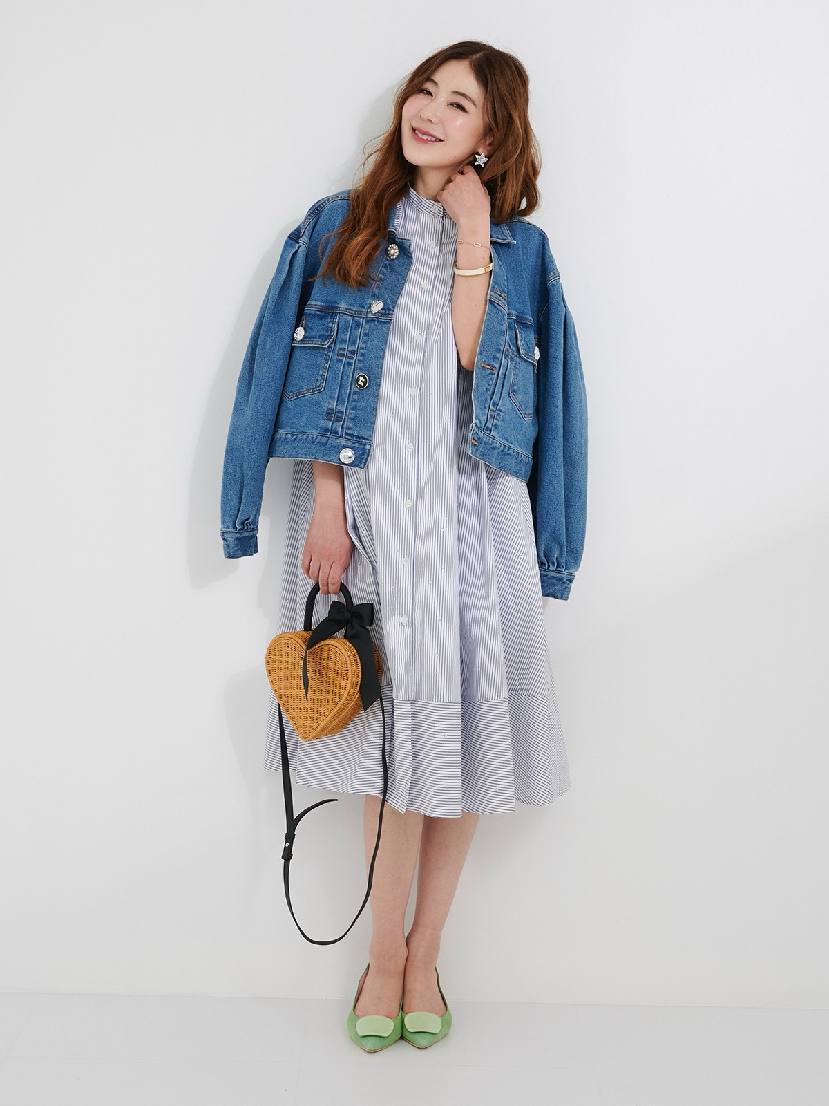 ストライプスタッズワンピース【残り3点】 | DRESS | OBLI