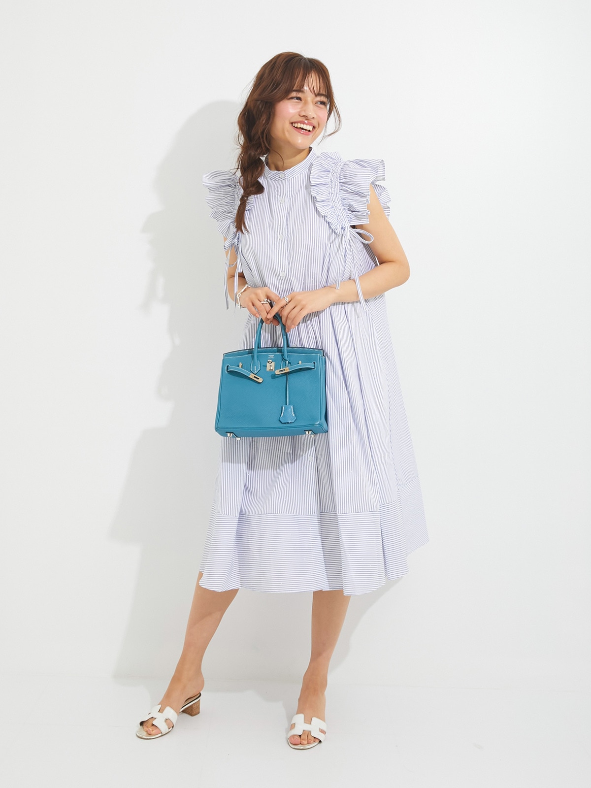 ストライプスタッズワンピース【残り3点】 | DRESS | OBLI