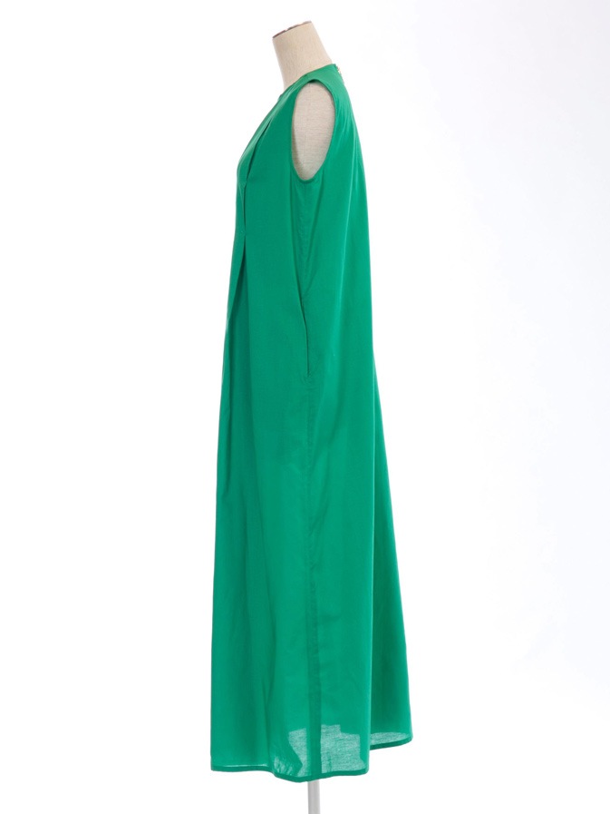 グリーンタックワンピース | DRESS | OBLI 