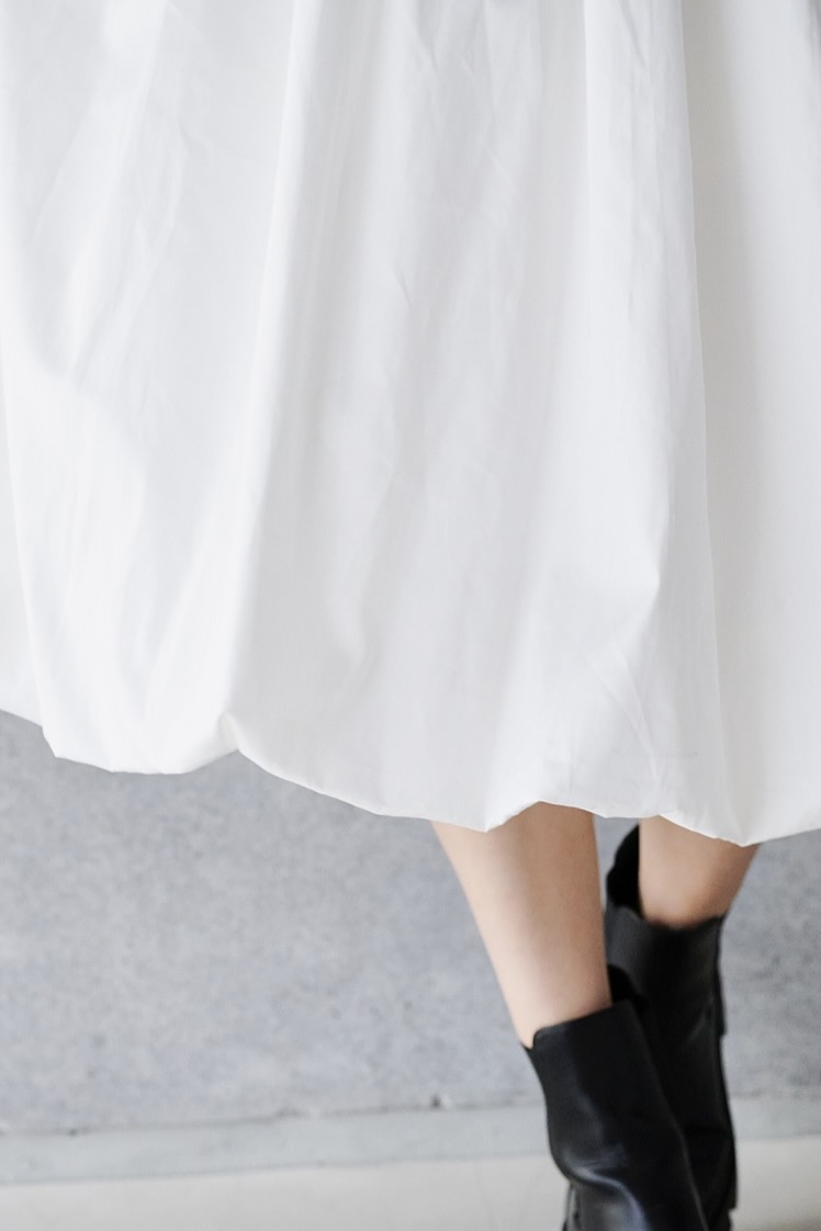 バルーンスカート/ホワイト | ALL ITEM | OBLI