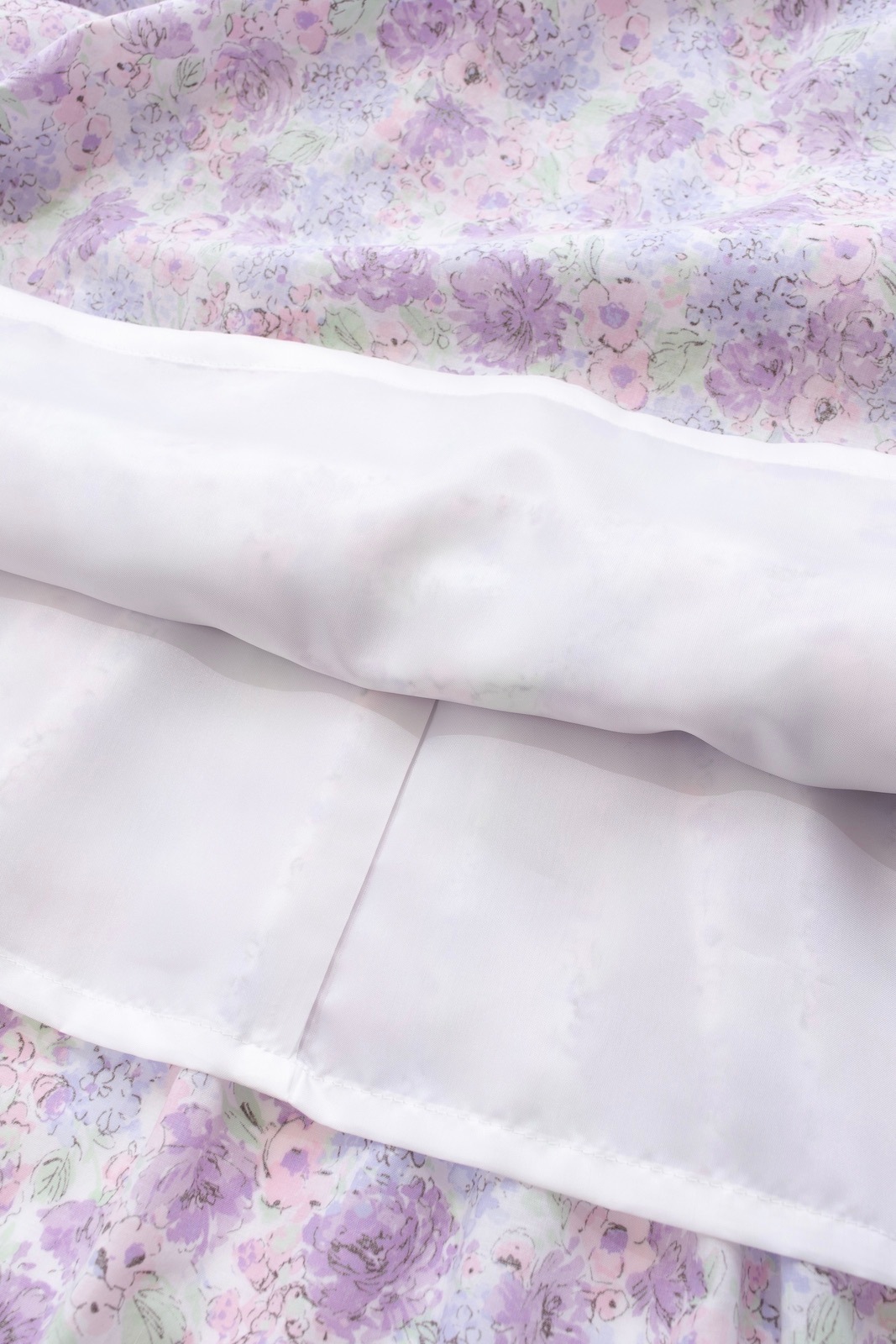 フラワーティアードワンピース/パープル