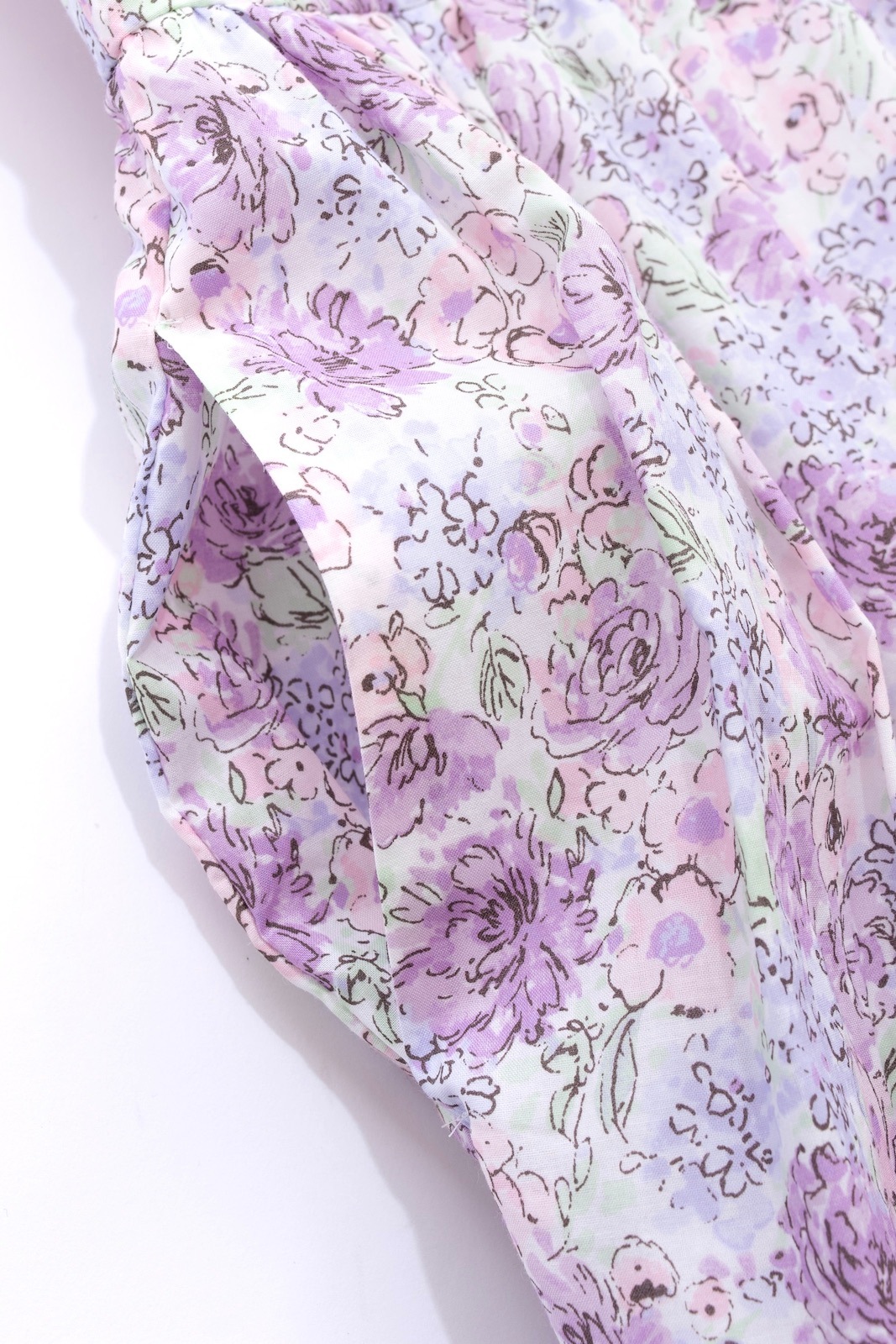 フラワーティアードワンピース/パープル