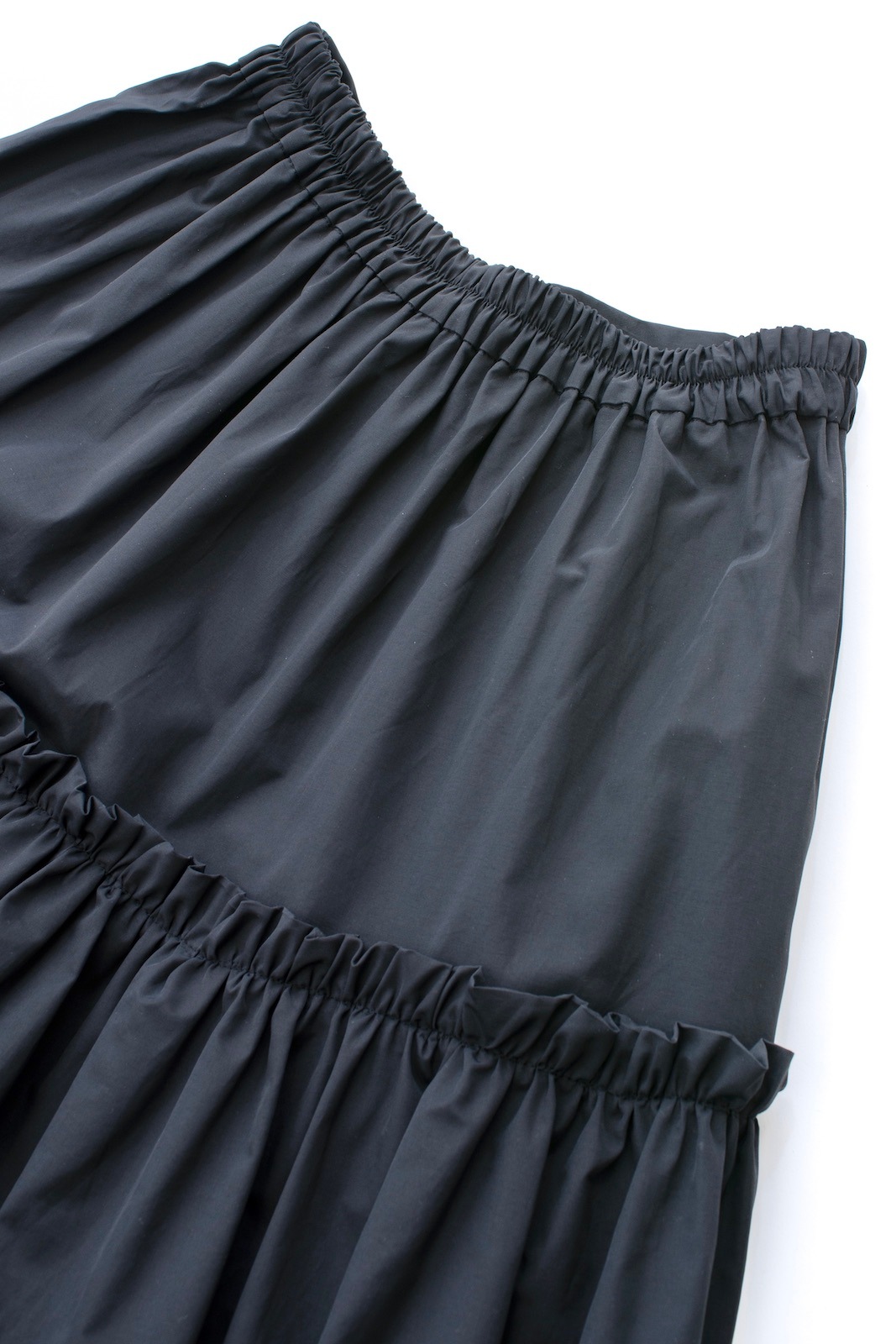 ENFOLD ストレッチタフタ ダブルフリルスカート 【公式通販】