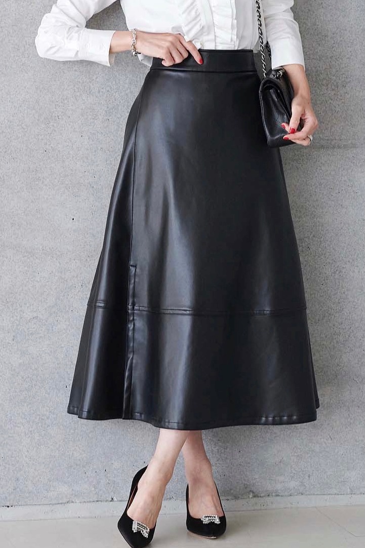 レザースリットスカート | ALL ITEM | OBLI 