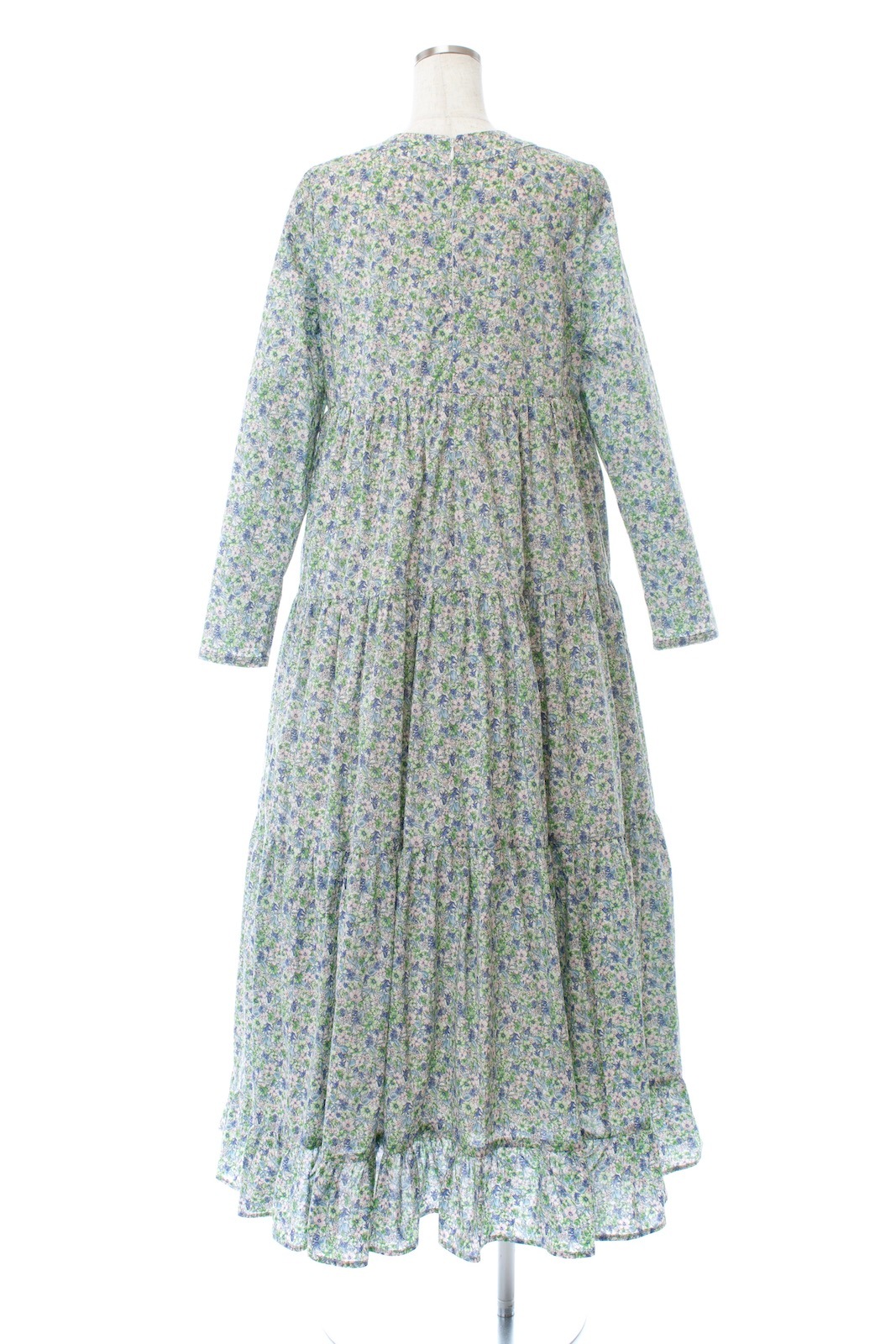Vネックフラワーティアードワンピース | DRESS | OBLI