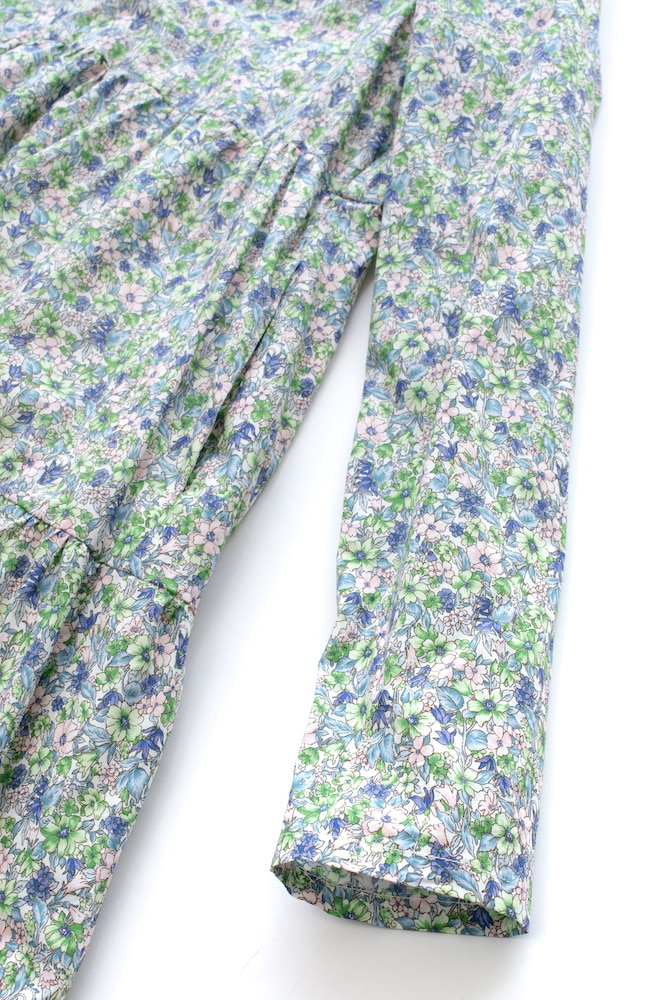 Vネックフラワーティアードワンピース | DRESS | OBLI