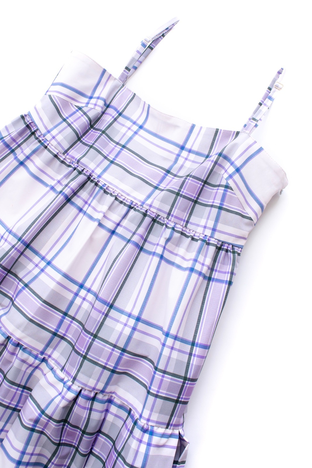 パープルチェックキャミワンピース | ALL | OBLI 