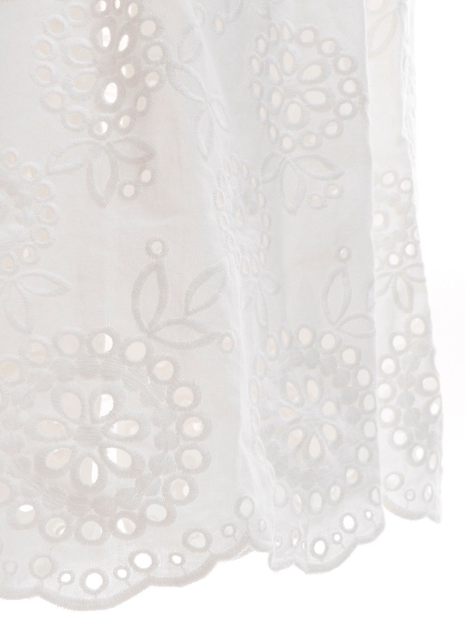 コットンレースマキシスカート Bottoms Obli