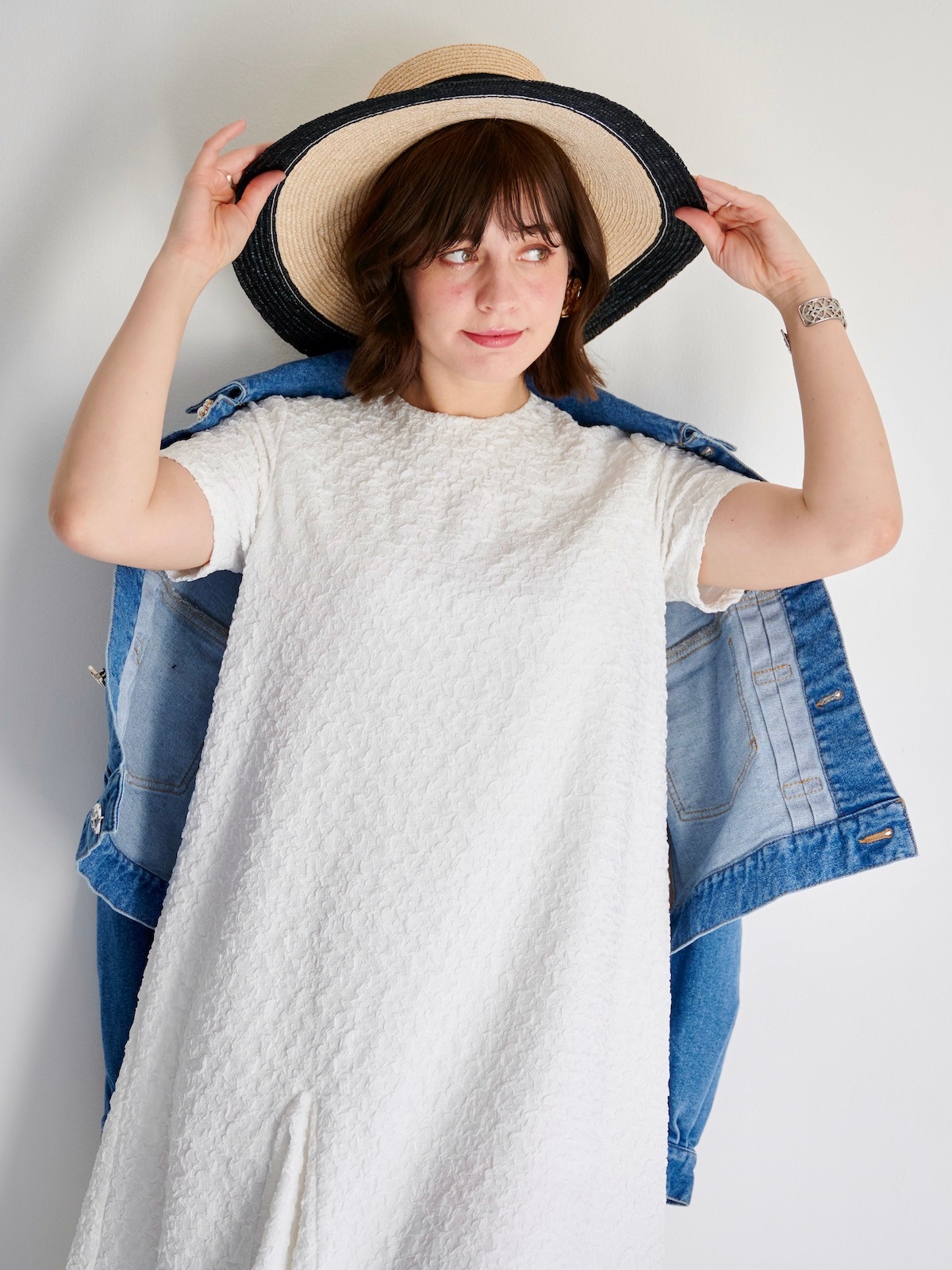 ジャガードスリットワンピース