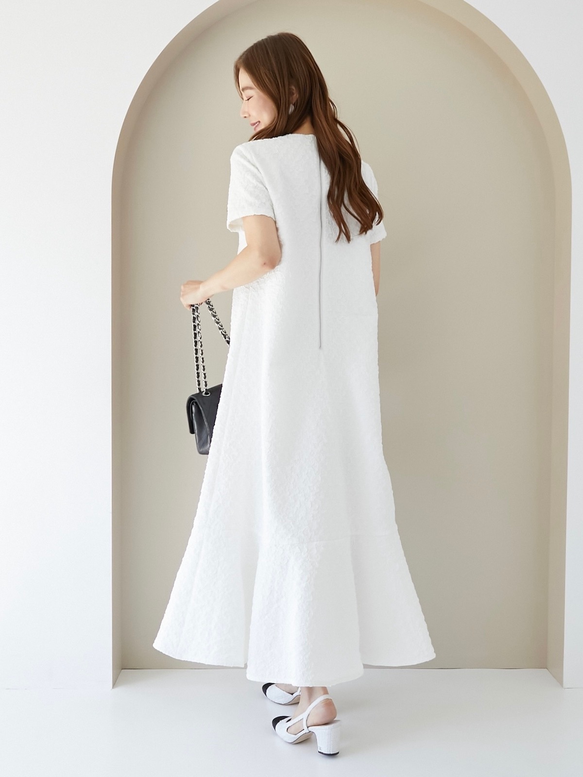 OBLI ジャガードフリルワンピース ジャガードフリルワンピース | ALL ITEM | OBLI