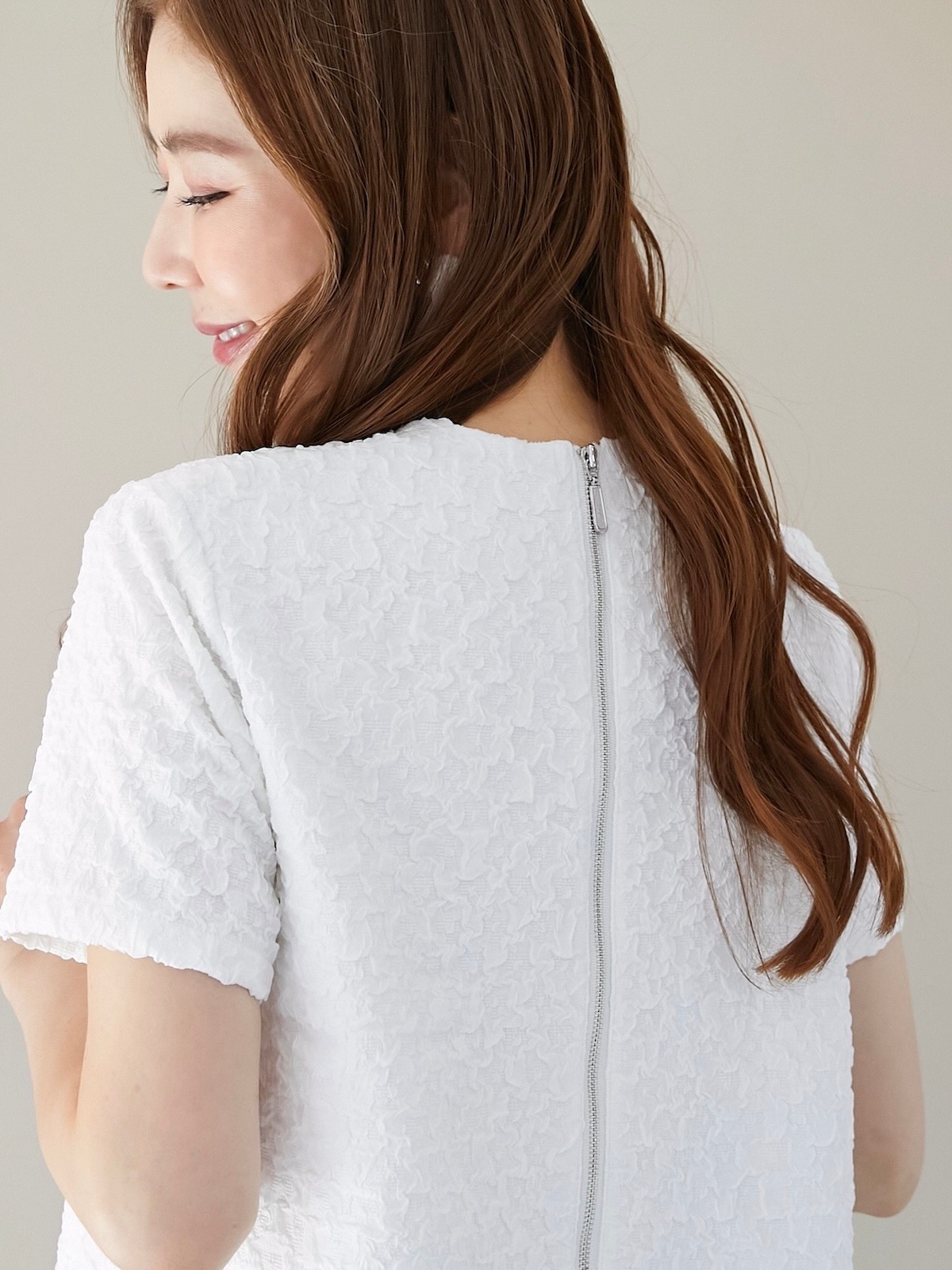 ジャガードスリットワンピース