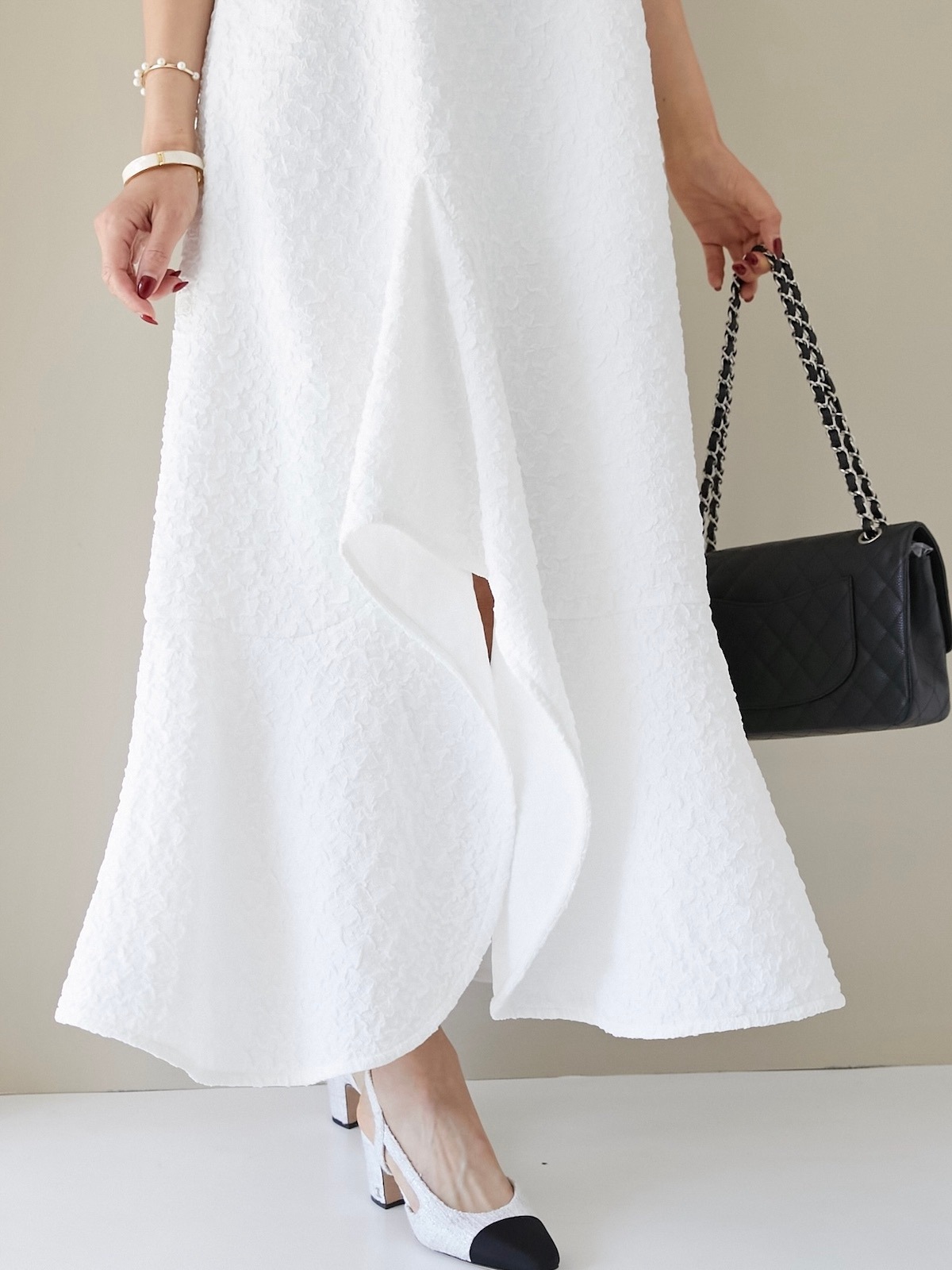 ジャガードスリットワンピース