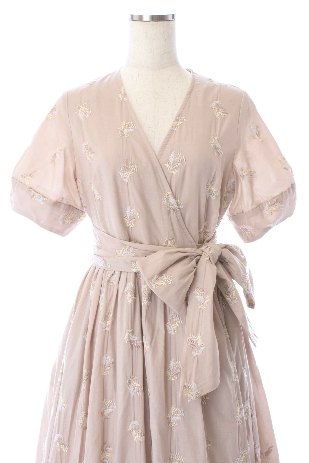 ベージュラップワンピース【残り1点】 | DRESS | OBLI