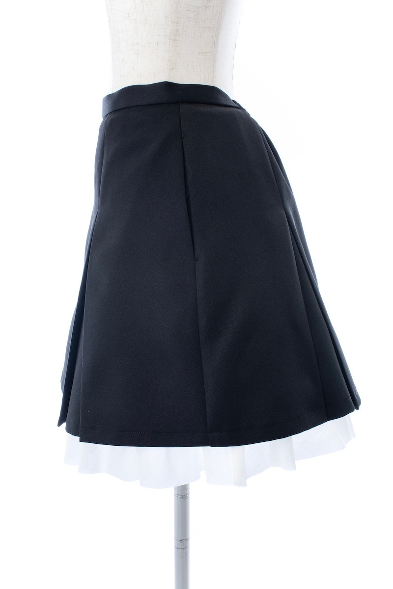 シャツドッキングフリルミニスカート