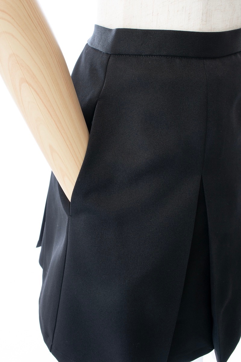 シャツドッキングフリルミニスカート