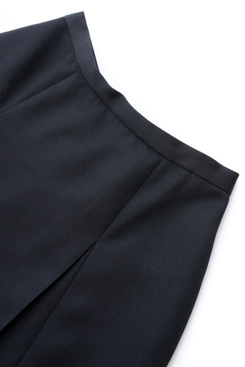 シャツドッキングフリルミニスカート