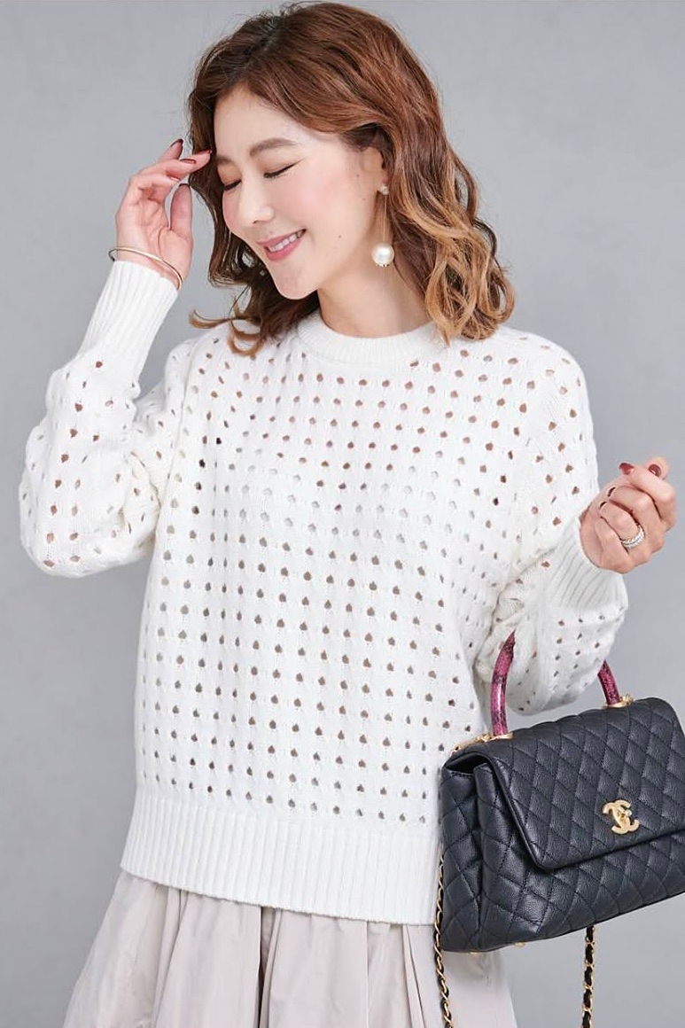 OBLI-オブリ- オープンウールニット オープンウールニット | TOPS | OBLI