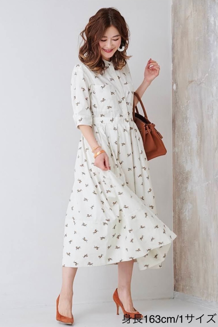 新品未使用　OBLI オブリコットンレースシャツワンピース レースミニワンピース/ブルー | DRESS | OBLI