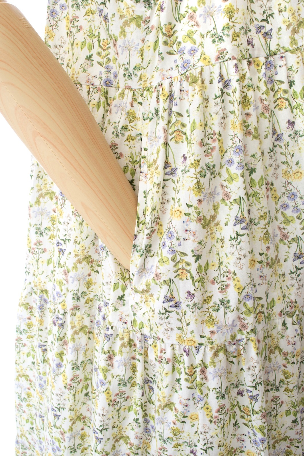 フレンチスリーブフラワーティアードワンピース | ALL | OBLI 