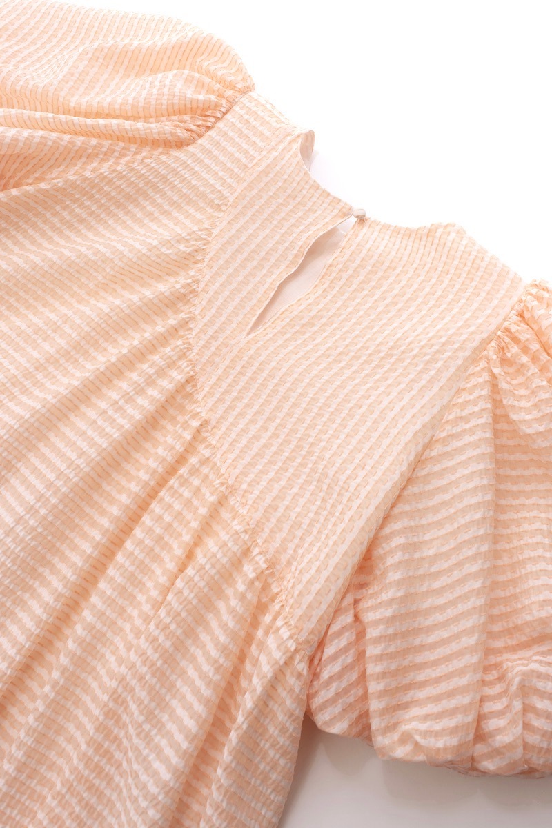 オレンジバルーンミニワンピース