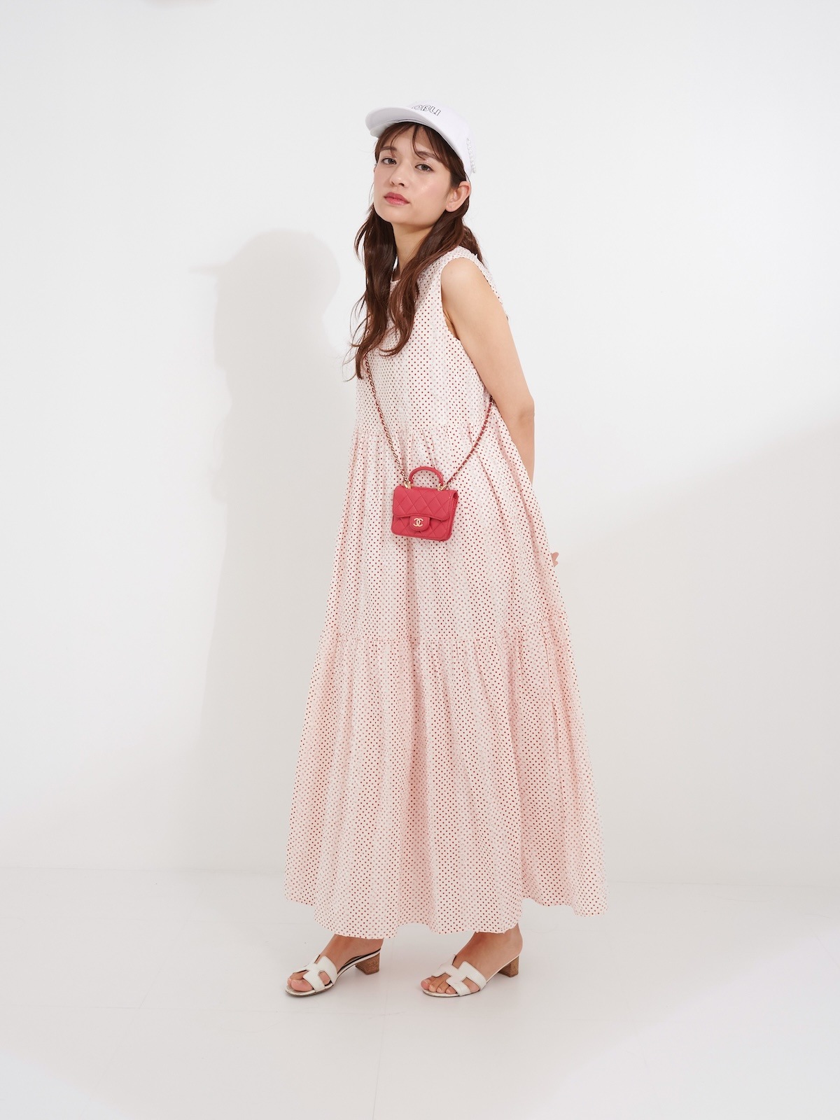 レッドドットチュールティアードワンピース【残り3点】 | DRESS | OBLI