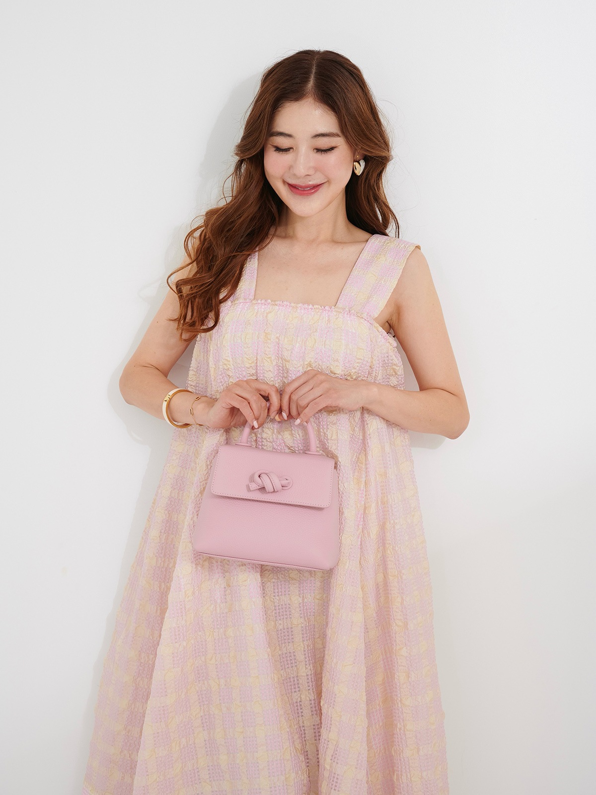 5月25日21:00発売開始】ピンクシアージャガードワンピース | DRESS | OBLI
