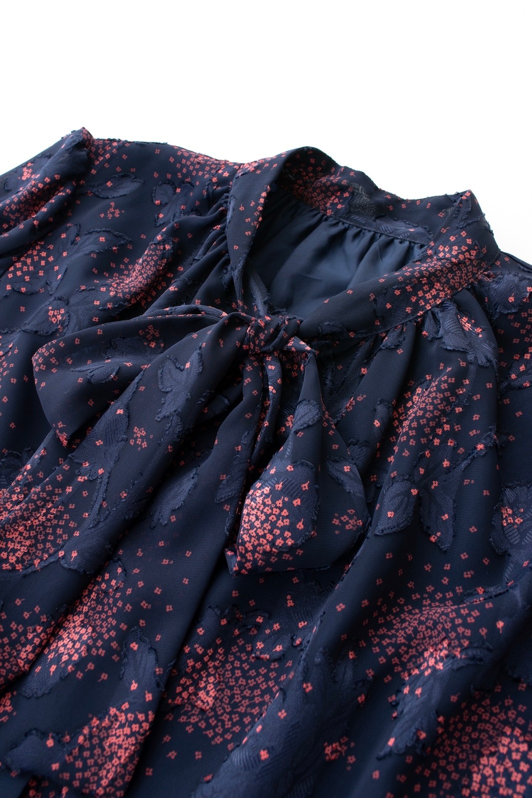 ネイビーシフォンブラウス | TOPS | OBLI