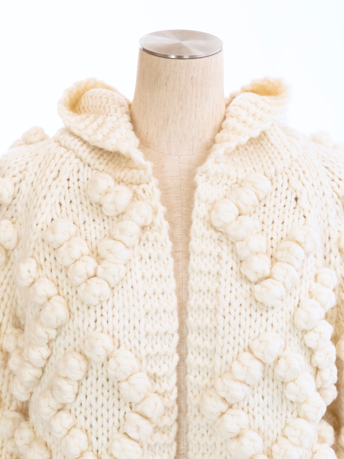 美品　OBLI フードカーディガン obliフードカーディガン