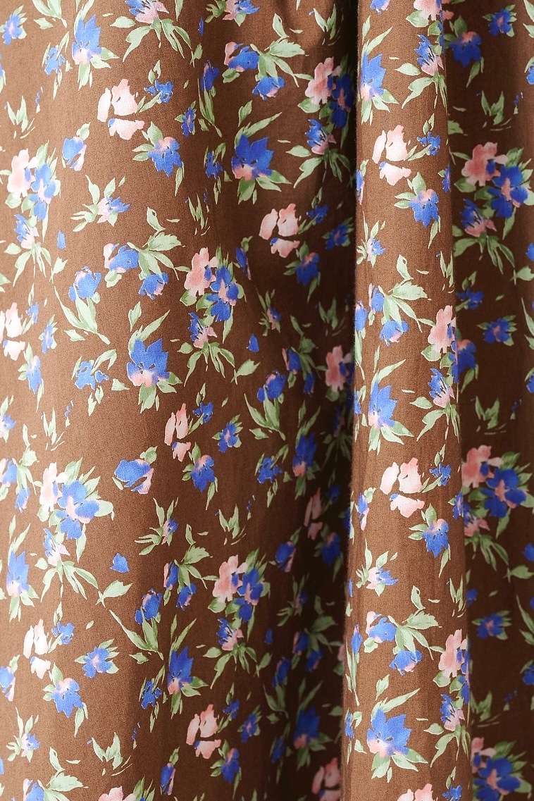 ブラウンオフショルダーワンピース