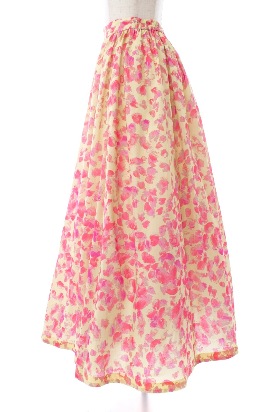 OBLIフラワースカート新品 コットンイエローフラワースカート | BOTTOMS | OBLI