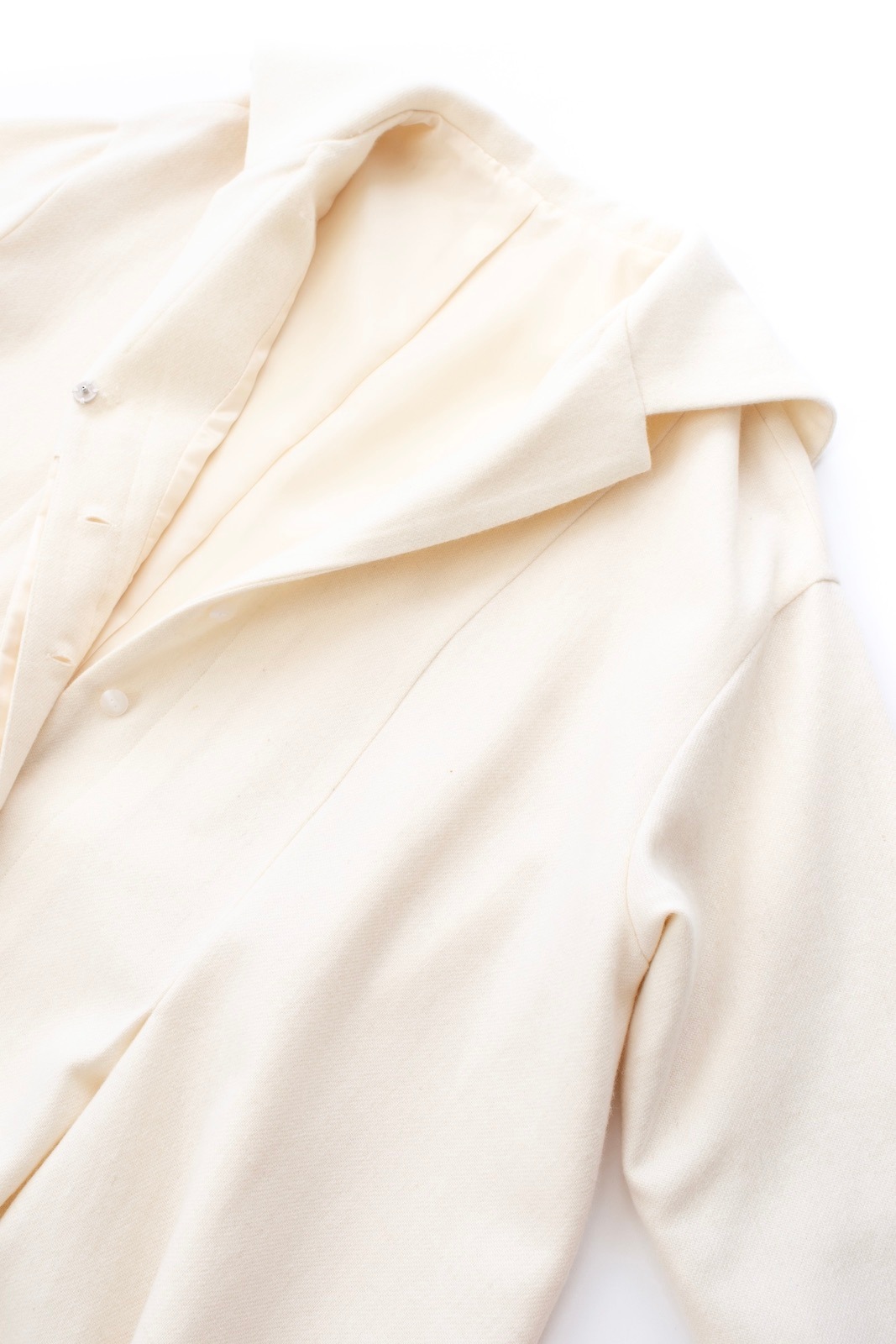 ウールAラインシャツワンピース