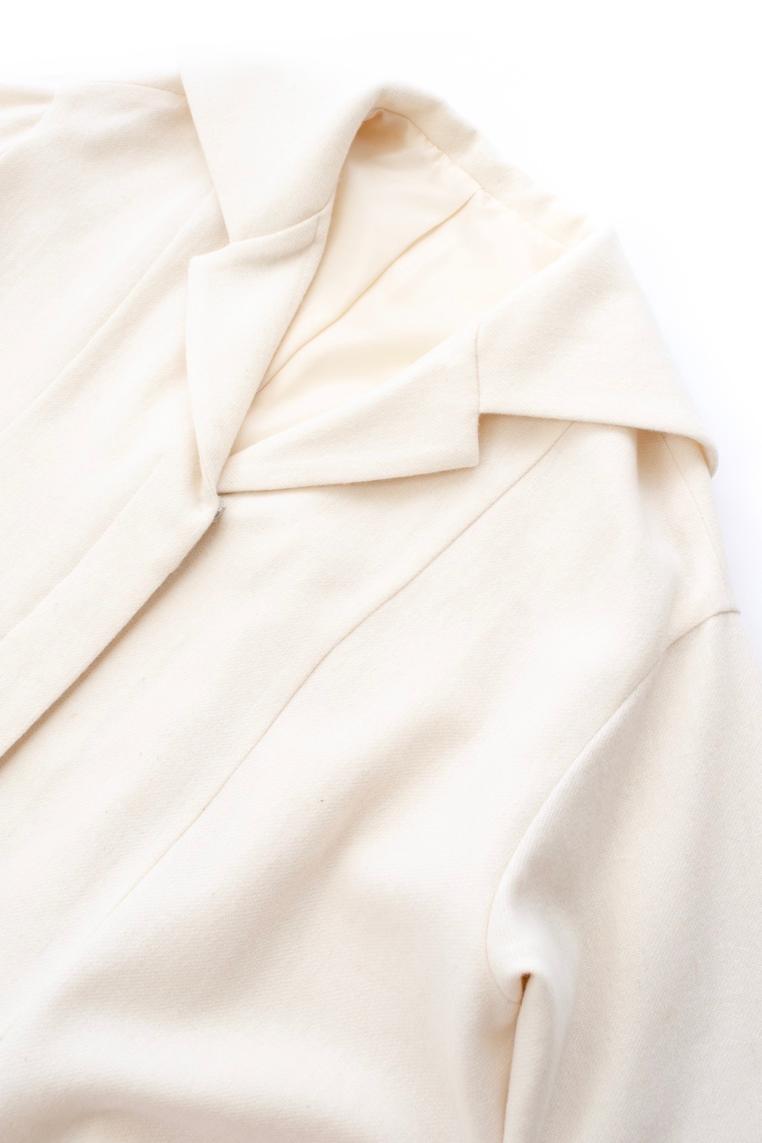 ウールAラインシャツワンピース