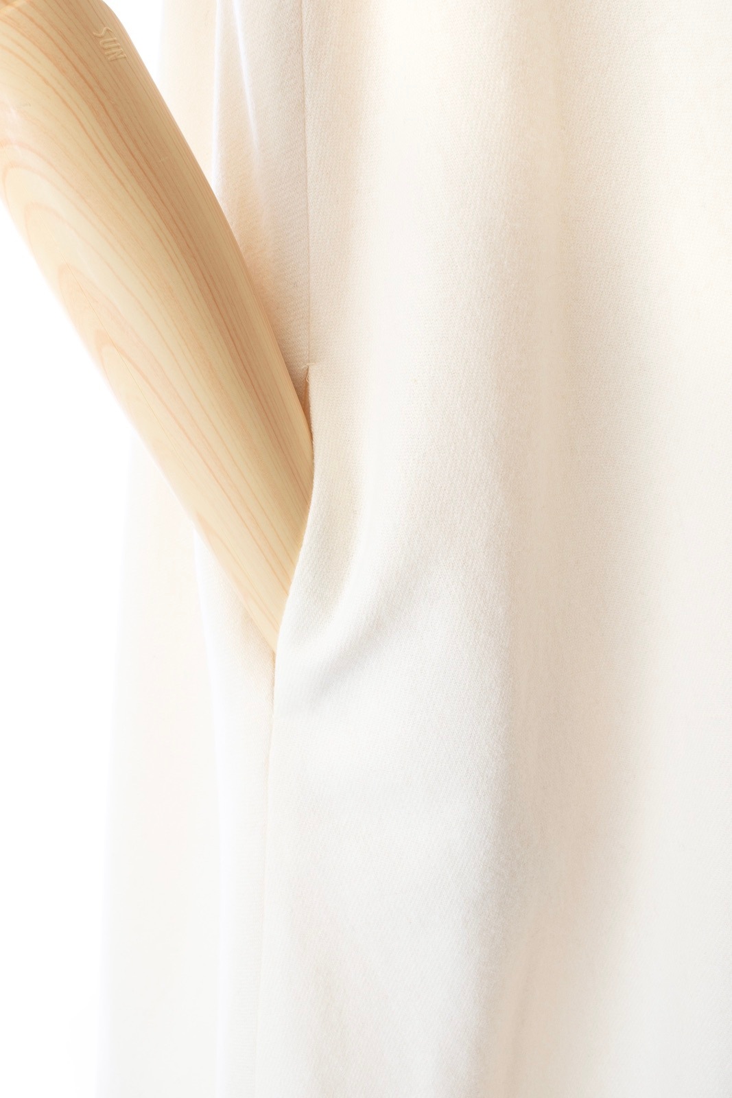 ウールAラインシャツワンピース