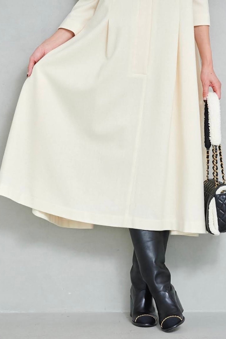 ウールAラインシャツワンピース | ALL | OBLI