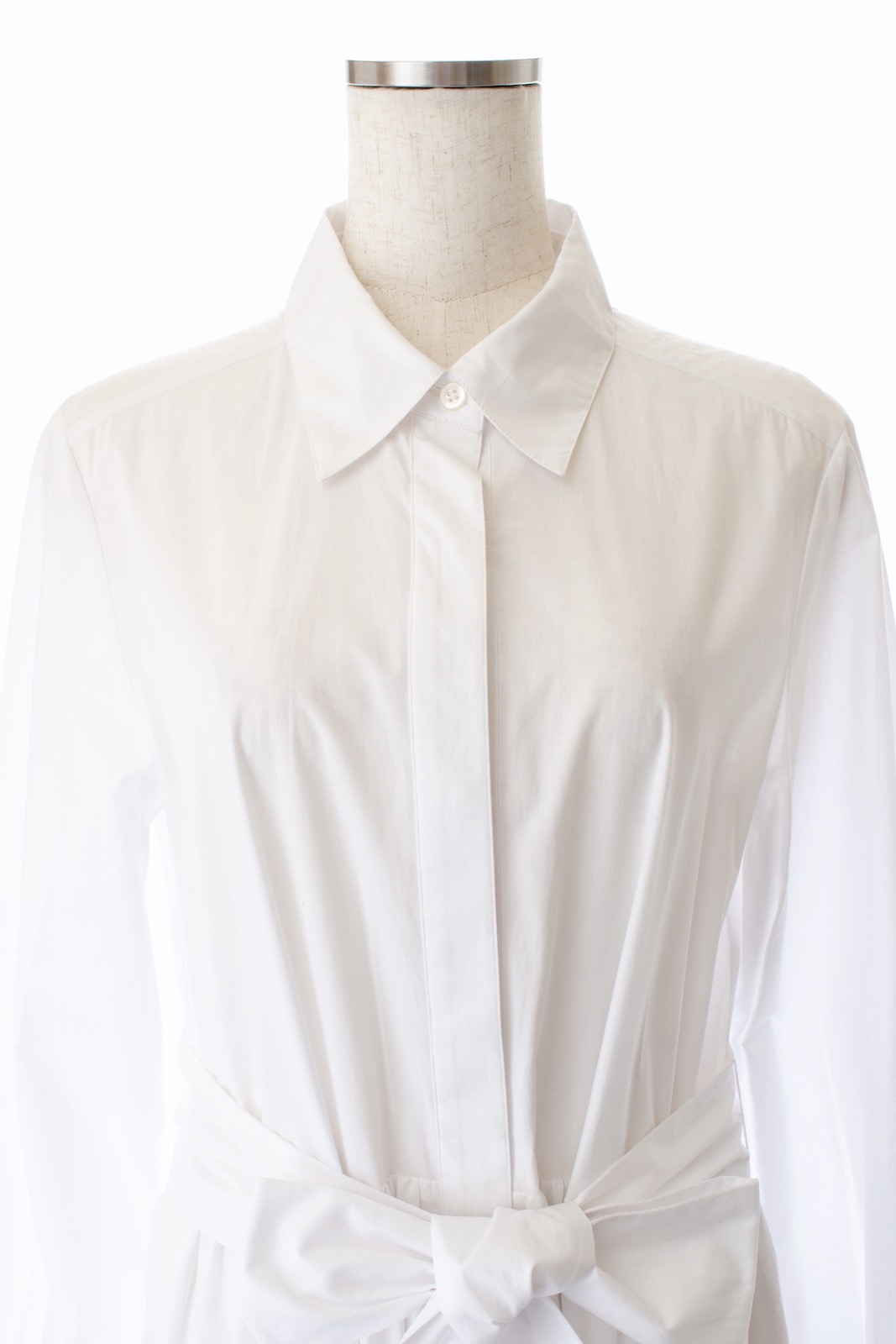 ティアードシャツワンピース/ホワイト | DRESS | OBLI 