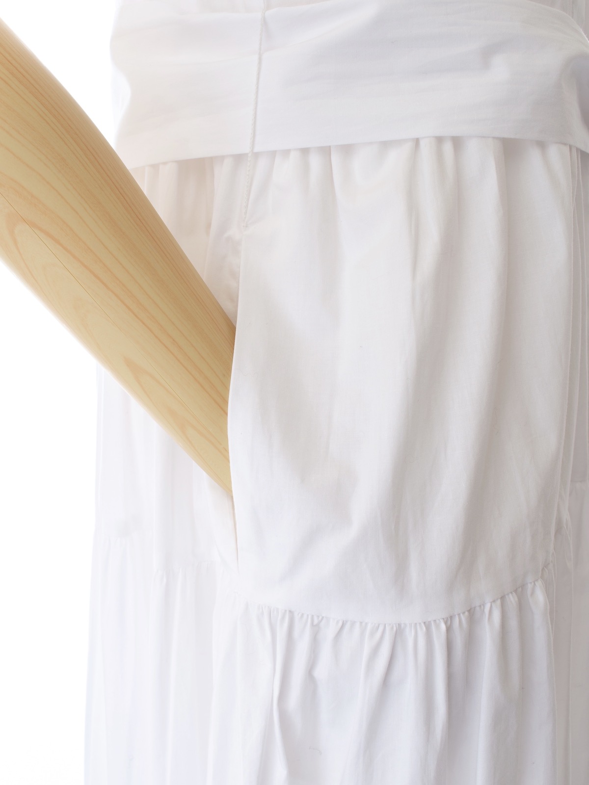 ティアードシャツワンピース/ホワイト | DRESS | OBLI 