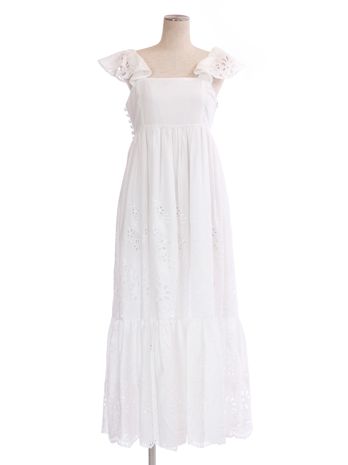 コットンレースドレス | DRESS | OBLI 