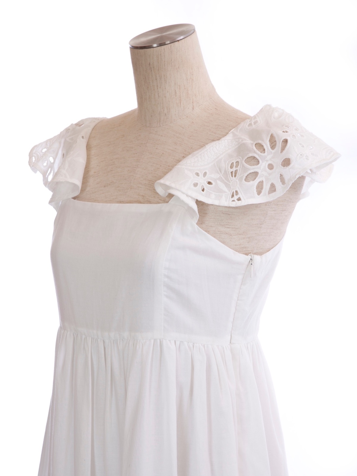 コットンレースドレス | DRESS | OBLI 