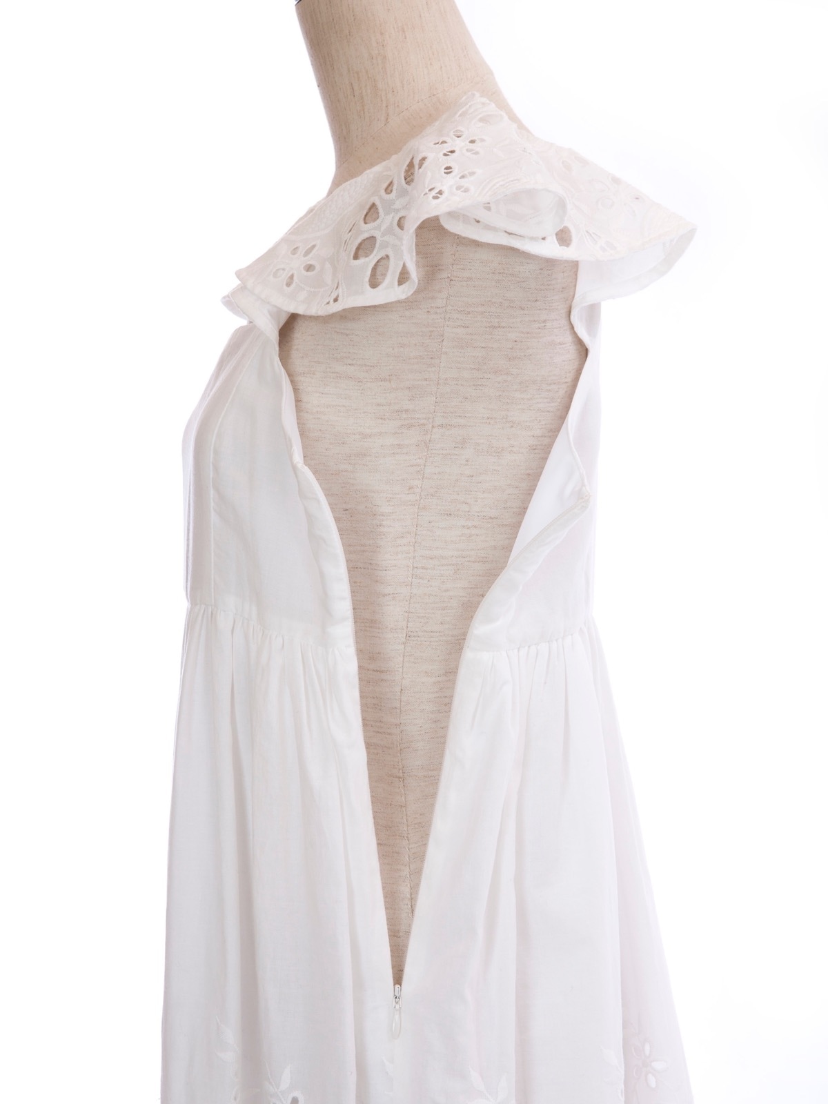 コットンレースドレス | DRESS | OBLI 