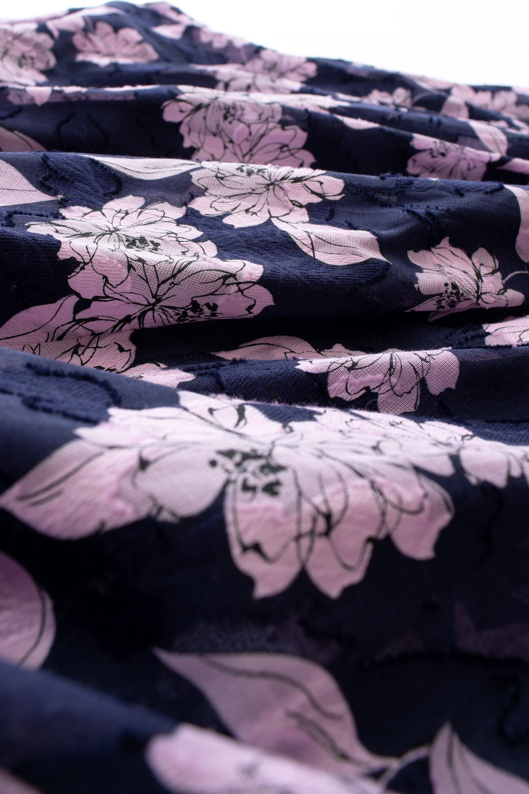 フラワーギャザースカート/ネイビー | BOTTOMS | OBLI 