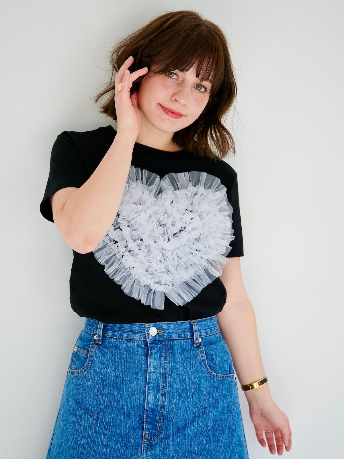 ハートチュールTシャツ | ALL | OBLI