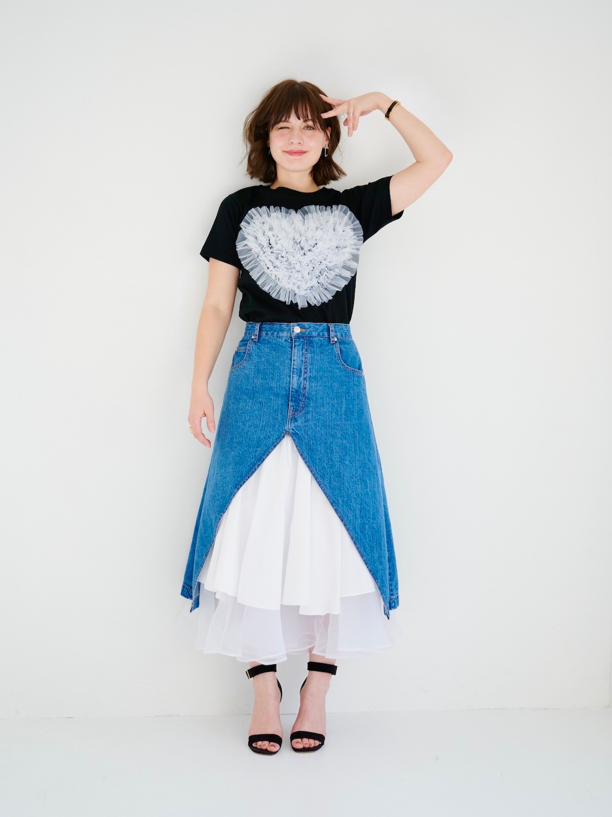 「新商品」に関するプレスリリース ALL | ハートチュールTシャツ ITEM OBLI | トップス