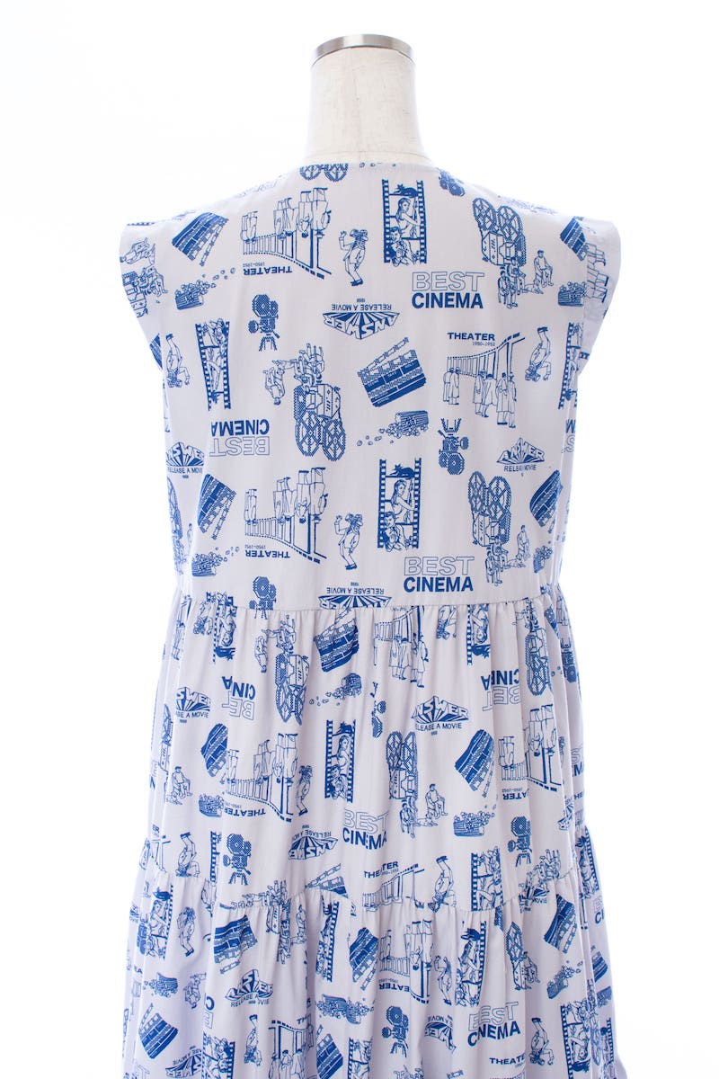 シネマワンピース/ブルーグレー | DRESS | OBLI