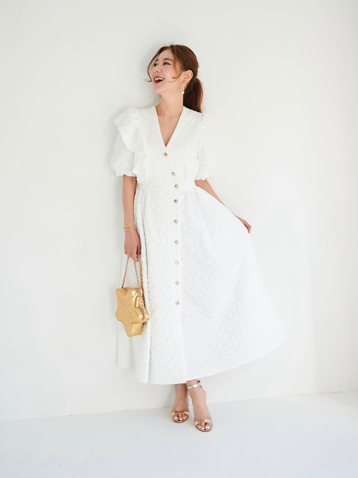 OBLI ジャガードフリルワンピース ジャガードフリルワンピース | ALL ITEM | OBLI